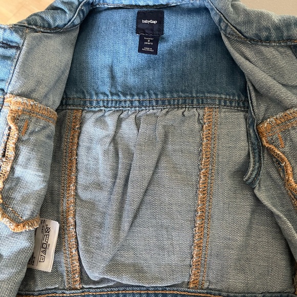 BabyGap Light Wash Denim 1969 Vest Girl Toddler 3 years - Picture 6 of 8